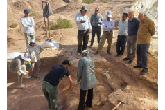 بازدید از کاوش محوطه باستانی فراسکان
