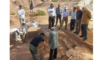 بازدید از کاوش محوطه باستانی فراسکان